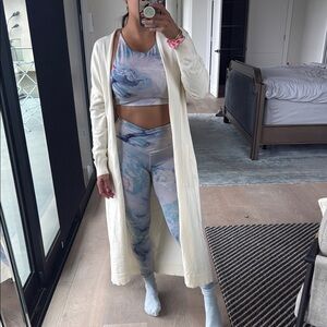 Elegant Cream Longline Women's Coat